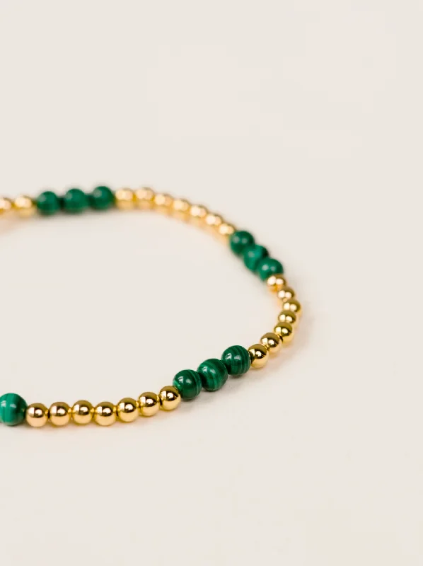 Malachite Beaded Bracelet