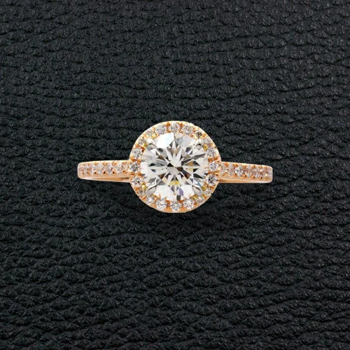 Rose Gold & Diamond Engagement Ring