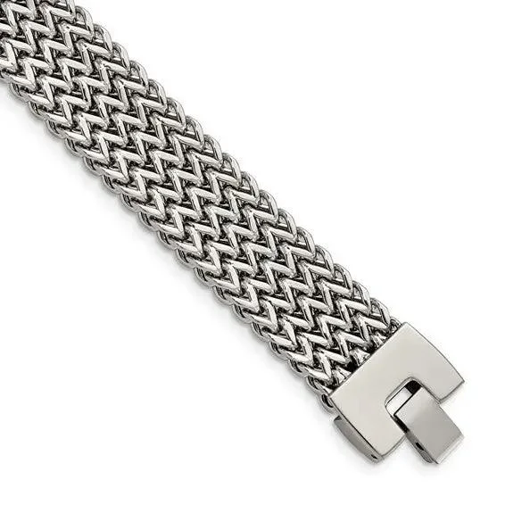 Woven Steel Bracelet for Men or Women