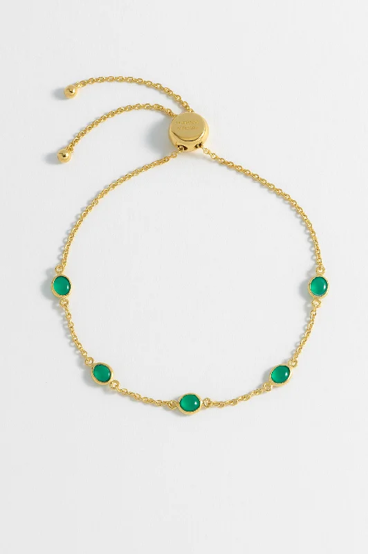 Gemstone Slider Bracelet