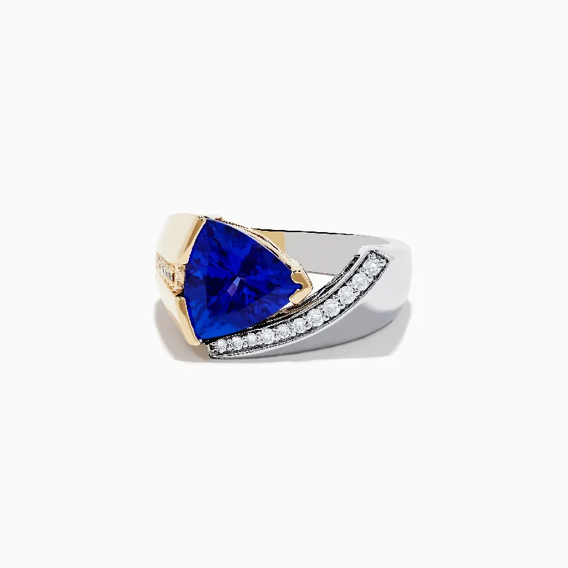 Nahla Siri 14K Two-Tone Gold Tanzanite and Diamond Ring