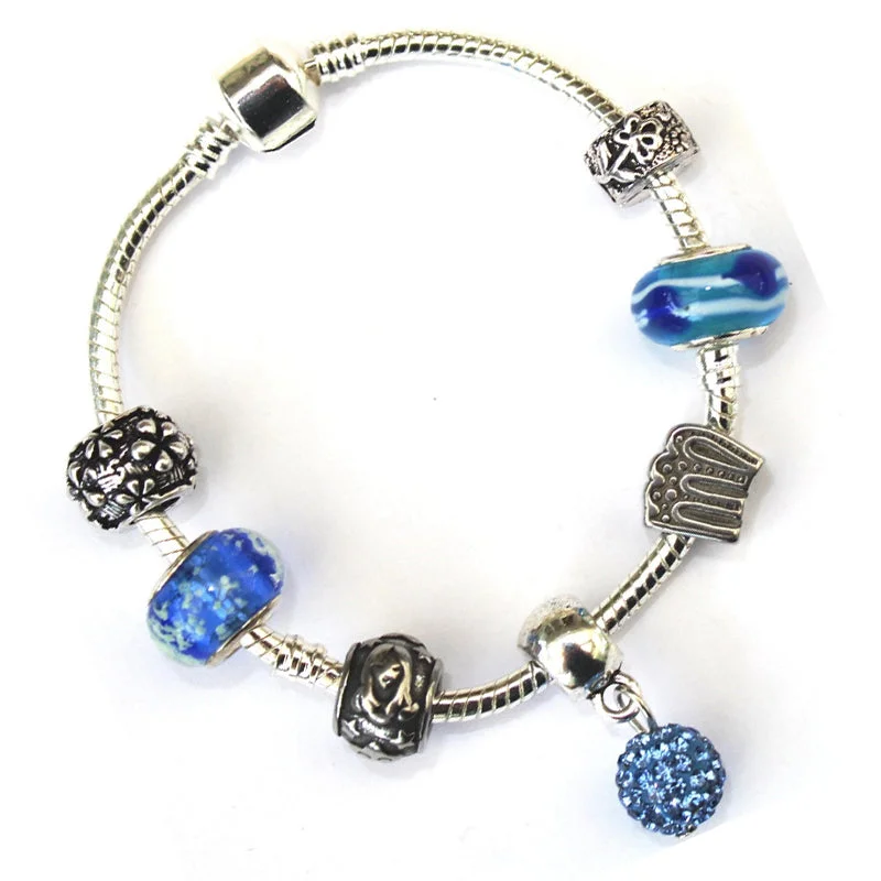 Adult's Virgo 'The Virgin' Zodiac Sign Silver Plated Charm Bracelet (Aug 23-Sept 22)