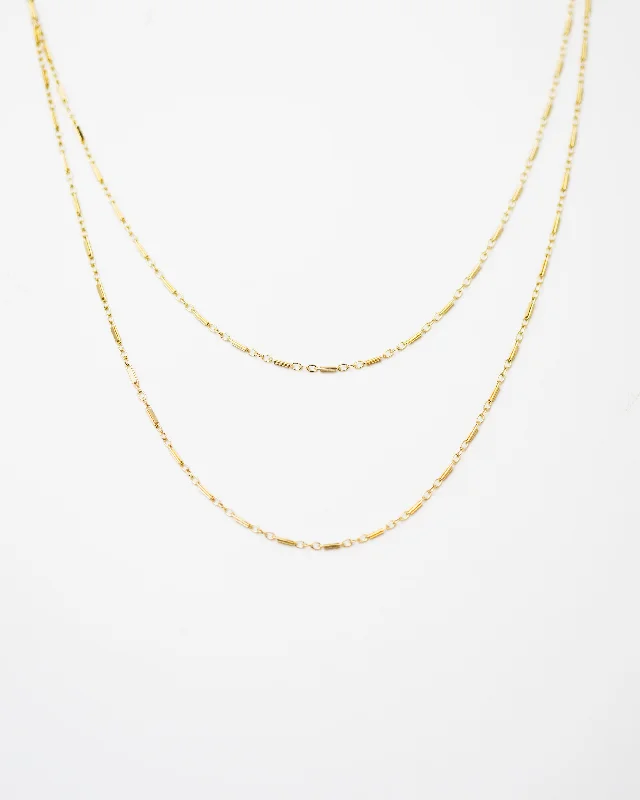 Shinny Double Wrap Necklace