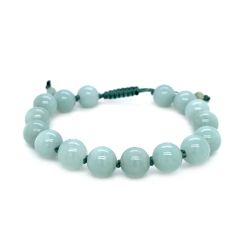 Jadeite Beaded Bracelet - "Celina"