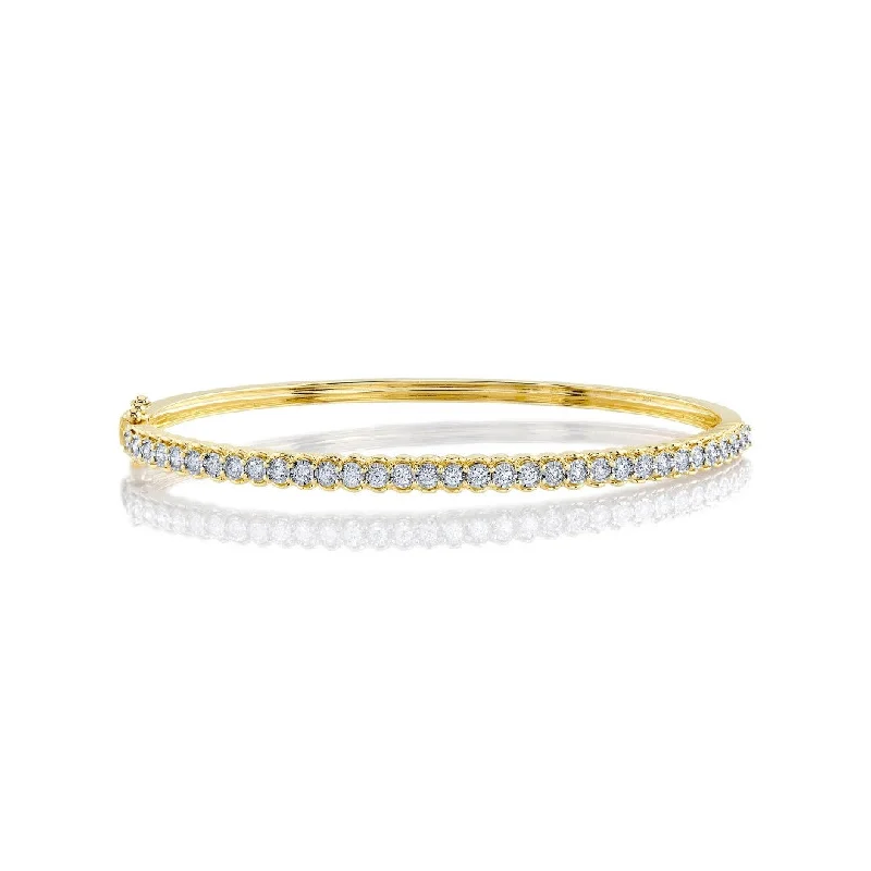 Shy Creation Scalloped Diamond Bangle