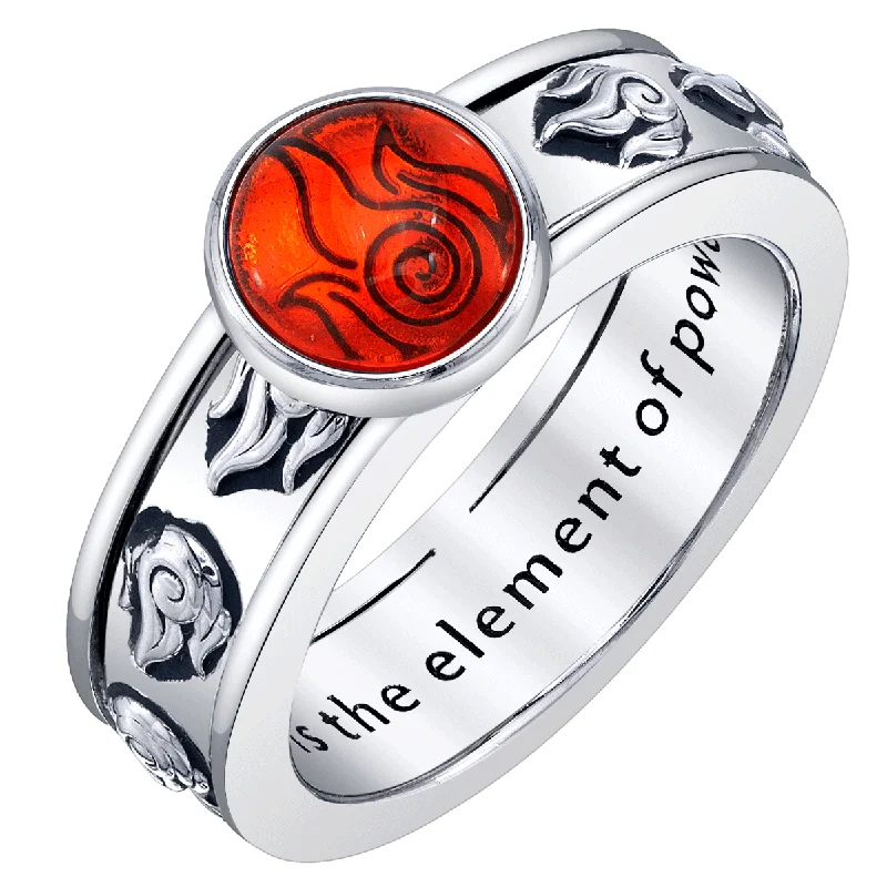 Avatar The Last Airbender X RockLove Firebender Spinner Ring