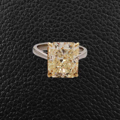 Radiant Yellow Diamond Ring