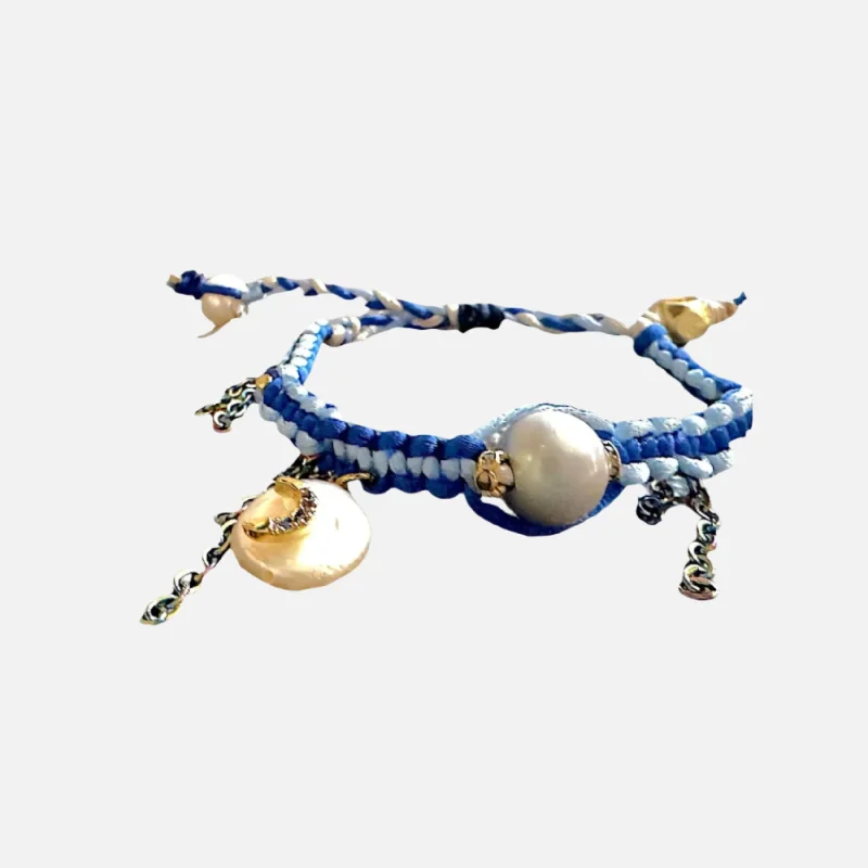 Blue Moon Silk Rocker Bracelet