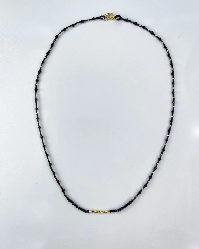 Danielle Welmond Blue Sapphire and 14K Vermeil Beads Necklace