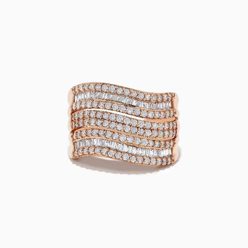 Pave Rose 14K Rose Gold Diamond Ring