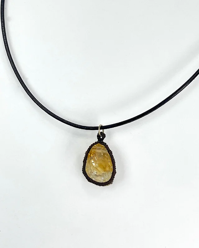 Danielle Welmond Caged Citrine Necklace