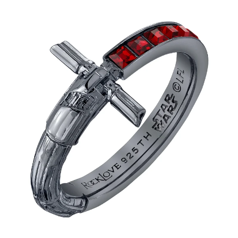 Star Wars X RockLove Kylo Ren Crystal Lightsaber Ring