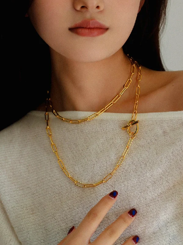 Metal Y-Shape Chain Sweater Chain Necklace